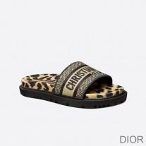Christian Dior Bag Outlet For Sale Christian Dior Dway Slides Women Mizza Motif Cotton Beige - Dior Bag Outlet Official