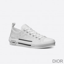 Dior B23 Sneakers Unisex Oblique Motif Canvas White - Dior Bag Outlet Official