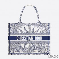 Dior Book Tote Reve d'Infini Motif Canvas Blue - Dior Bag Outlet Official