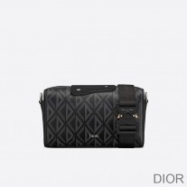 Dior Lingot 22 Bag CD Diamond Motif Canvas Black - Dior Bag Outlet Official