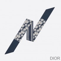 Dior Mitzah Twill Etoile Silk Navy Blue - Dior Bag Outlet Official