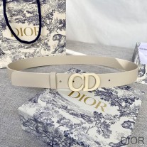 Dior Saddle Belt Matte Calfskin Beige