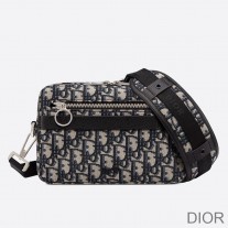 Dior Safari Messenger Oblique Motif Canvas Blue - Dior Bag Outlet Official