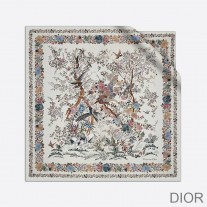 Dior Square Scarf Jardin d'Hiver Silk White - Dior Bag Outlet Official