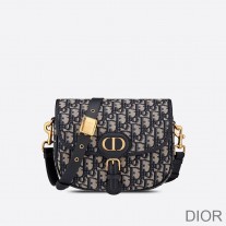 Medium Dior Bobby Bag Oblique Motif Canvas Blue - Dior Bag Outlet Official