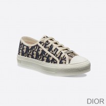Walk'n'Dior Sneakers Women Oblique Motif Canvas Blue - Dior Bag Outlet Official