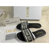 Christian Dior Bag Outlet For Sale Christian Dior Dway Slides Women Canvas Black - Dior Bag Outlet Official