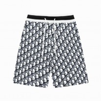 Christian Dior Men Shorts Swimming Trunks Dior Oblique Black White