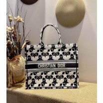 Dior Book Tote Etoile Motif Canvas Blue/White - Dior Bag Outlet Official