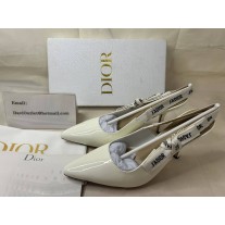 Dior J'Adior Slingback Pumps Women Calfskin White