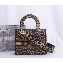 Dior Lady D-Lite Beige and Black Mizza Embroidery