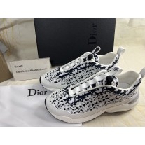 Christian Dior B24 Men Sneaker Oblique Cannage Motif White