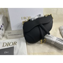 Dior Saddle Bag Grained Calfskin Black