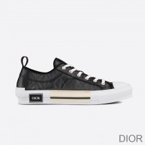 Dior B23 Sneakers Unisex CD Diamond Motif Canvas Black 