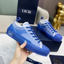 Dior B23 Sneakers Unisex Oblique Motif Canvas Blue - Dior Bag Outlet Official