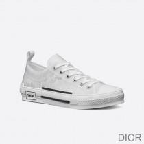Dior B23 Sneakers Unisex Oblique Motif Canvas White - Dior Bag Outlet Official
