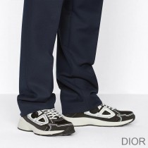 Dior B30 Sneakers Unisex Mesh and Technical Fabric Black - Dior Bag Outlet Official