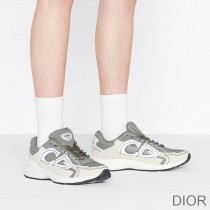 Dior B30 Sneakers Unisex Mesh and Technical Fabric Olive - Dior Bag Outlet Official