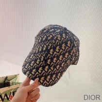 Dior Baseball Cap Oblique Motif Canvas Blue - Dior Bag Outlet Official
