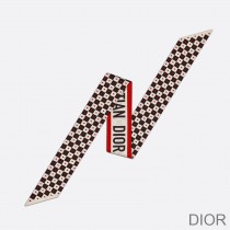 Dior Mitzah Twill Dioramour D-Chess Heart Silk Red - Dior Bag Outlet Official
