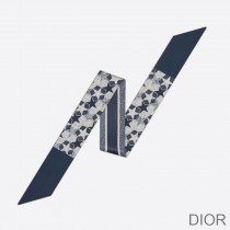 Dior Mitzah Twill Etoile Silk Navy Blue - Dior Bag Outlet Official