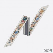 Dior Mitzah Twill Jardin d'Hiver Silk White - Dior Bag Outlet Official
