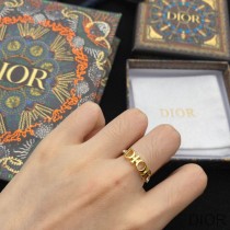 Dior Open Chain Evolution Ring Metal And Crystals Gold - Dior Bag Outlet Official