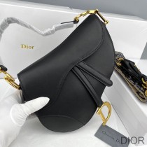 Saddle Bag Smooth Calfskin Black