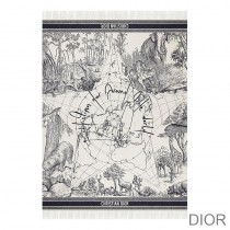 Dior Throw Around The World Wool Blue - Dior Bag Outlet Official