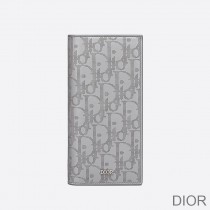 Large Dior Vertical Wallet Oblique Galaxy Leather Grey - Dior Bag Outlet Official