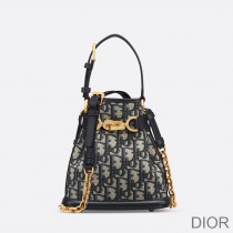 Small C'est Dior Bag Oblique Motif Canvas Blue - Dior Bag Outlet Official