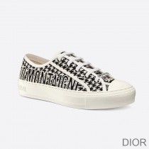 Walk'n'Dior Sneakers Women Houndstooth Motif Canvas Black - Dior Bag Outlet Official
