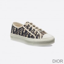 Walk'n'Dior Sneakers Women Oblique Motif Canvas Blue - Dior Bag Outlet Official