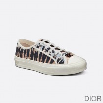 Walk'n'Dior Sneakers Women Tie & Dye Motif Canvas Multicolor - Dior Bag Outlet Official