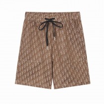 Christian Dior Men Shorts Swimming Trunks Dior Oblique Brown