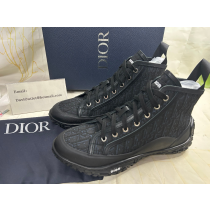 Dior B28 High-Top Sneakers Unisex Oblique Motif Canvas and Rubber Black - Dior Bag Outlet Official