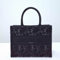 Dior Book Tote Black Toile de Jouy Embroidery