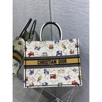 Dior Book Tote Dior Pixel Zodiac Embroidery Multicolor