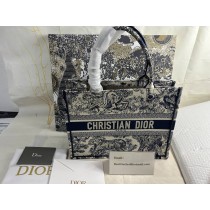 Dior Book Tote Toile De Jouy Motif Canvas Blue - Dior Bag Outlet Official