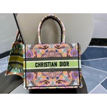 Dior Book Tote In Lights Embroidery Multicolor