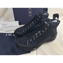 Dior Diorizon Ankle Boot Black Dior Oblique Jacquard and Rubber