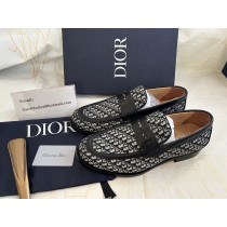 Dior Granville Loafer Beige and Black Dior Oblique Jacquard