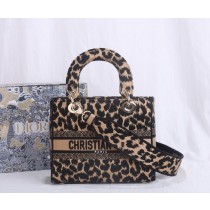 Dior Lady D-Lite Beige and Black Mizza Embroidery