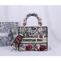 Dior Lady D-Lite Multicolor Mille Fleurs Embroidery