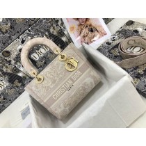 Dior Lady D-Lite Powder Pink Toile de Jouy Reverse Embroidery