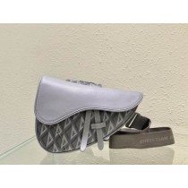 Dior Men CD Diamond Saddle Bag Gray