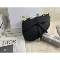 Dior Saddle Bag Grained Calfskin Black