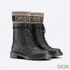 Christian Dior Bag Outlet For Sale Christian Dior D-Major Ankle Boots Women Calfskin and Technical Fabric Black - Dior Bag Outlet Official