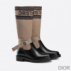 Christian Dior Bag Outlet For Sale Christian Dior D-Major Boots Women Calfskin and Technical Fabric Beige - Dior Bag Outlet Official