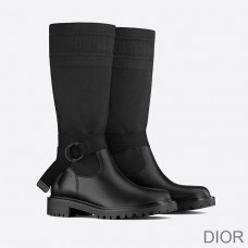 Christian Dior Bag Outlet For Sale Christian Dior D-Major Boots Women Calfskin and Technical Fabric Black - Dior Bag Outlet Official